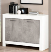Load image into Gallery viewer, Modena 2 Door Sideboard - White & Marble Effect