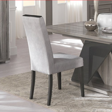 Load image into Gallery viewer, Glamour Button Back Dining Chair with High Gloss Panel