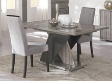 Load image into Gallery viewer, Glamour Button Back Dining Chair with High Gloss Panel