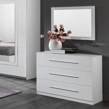 Load image into Gallery viewer, Star Italian High Gloss 3 Drawer Chest - White