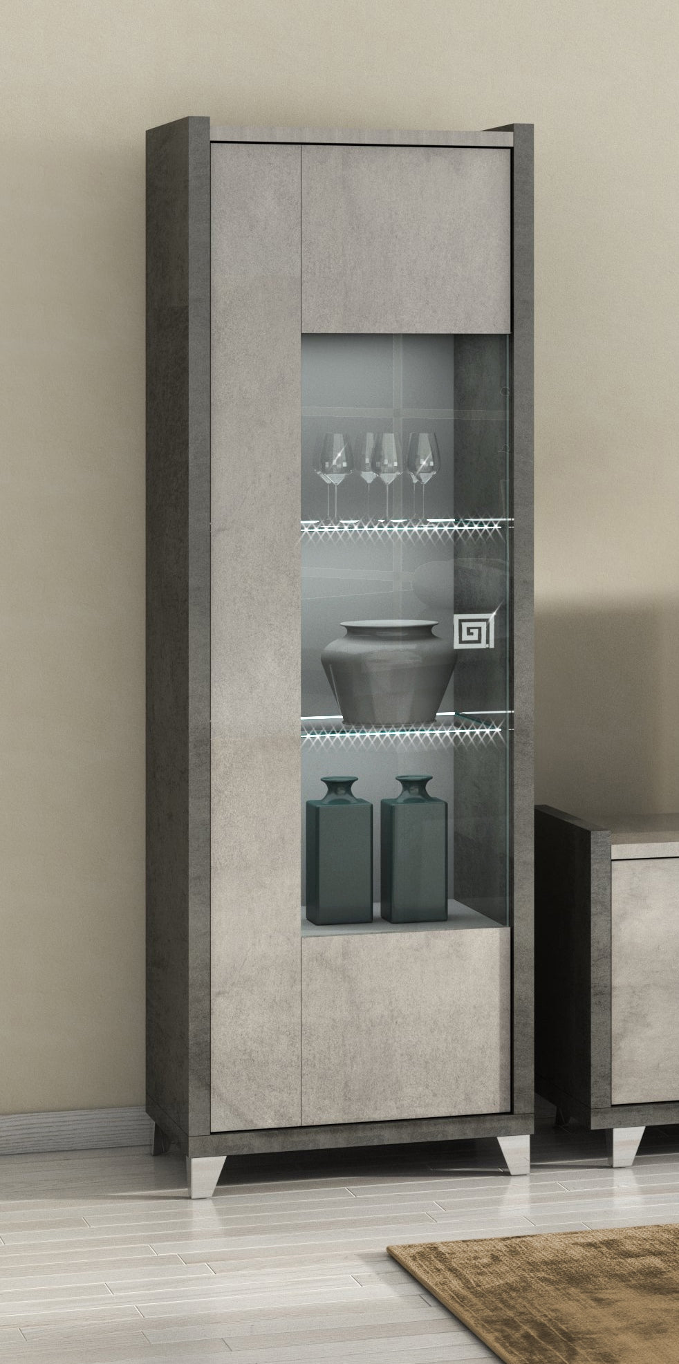 Hilton 1 Door Display Cabinet