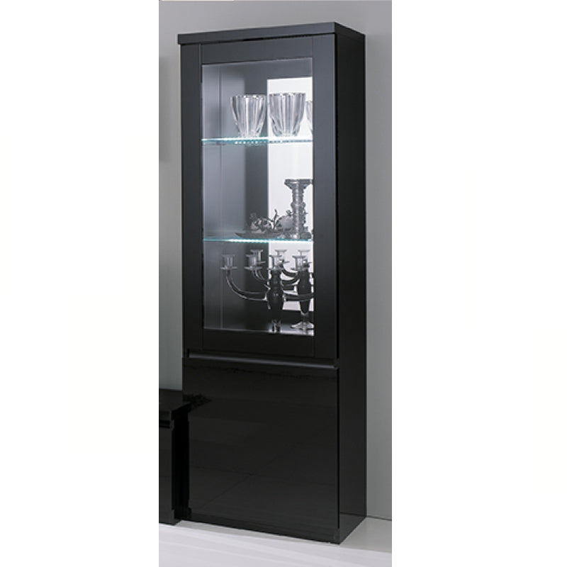 Roma Black Gloss Display Cabinet