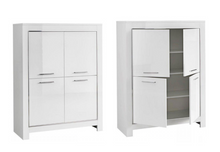 Load image into Gallery viewer, Modena 4 Door Cabinet - White

