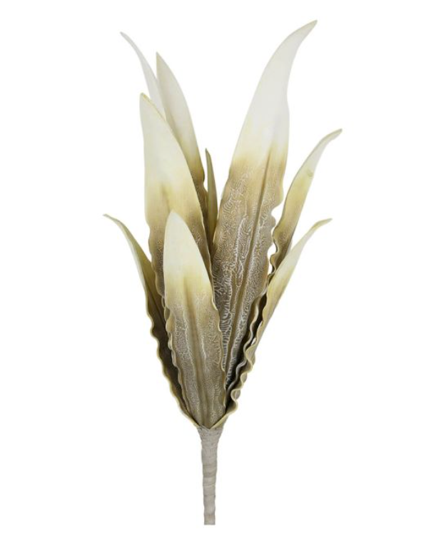 Brown Foam Double Gladiola Leaves Flower 115cm