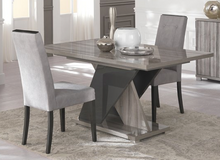 Load image into Gallery viewer, Glamour Button Back Dining Chair with High Gloss Panel
