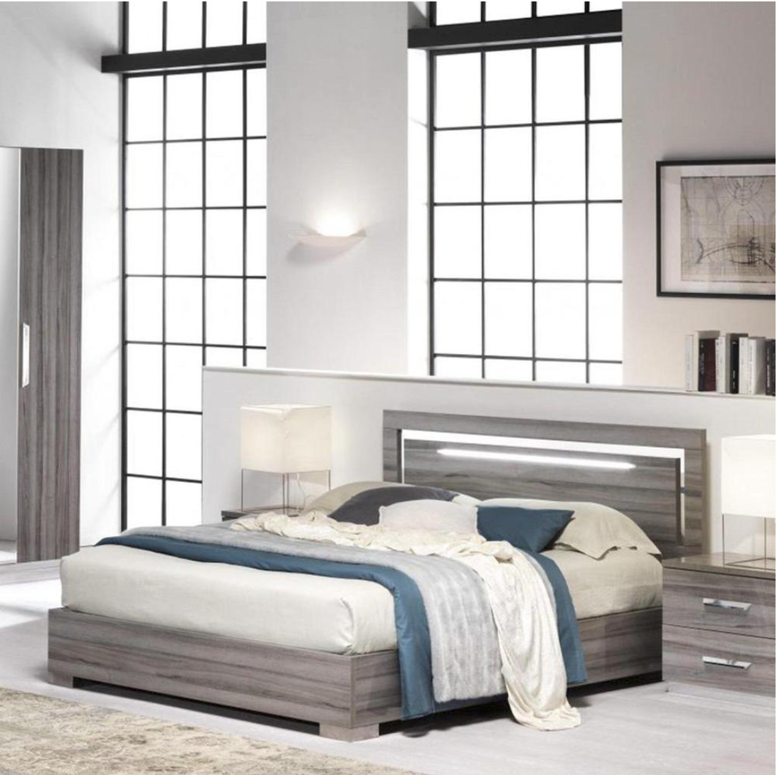 High gloss bed top frame with storage