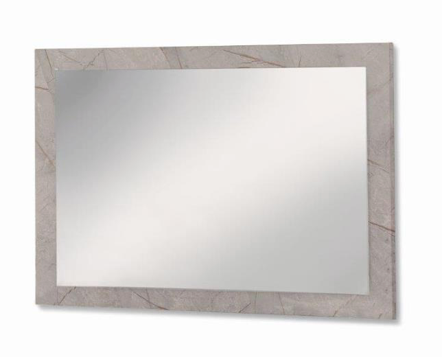 Mary Italian High Gloss Mirror - Grey Marble