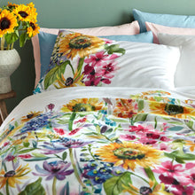 Load image into Gallery viewer, Sunflower Summer Pillowcases Pair
