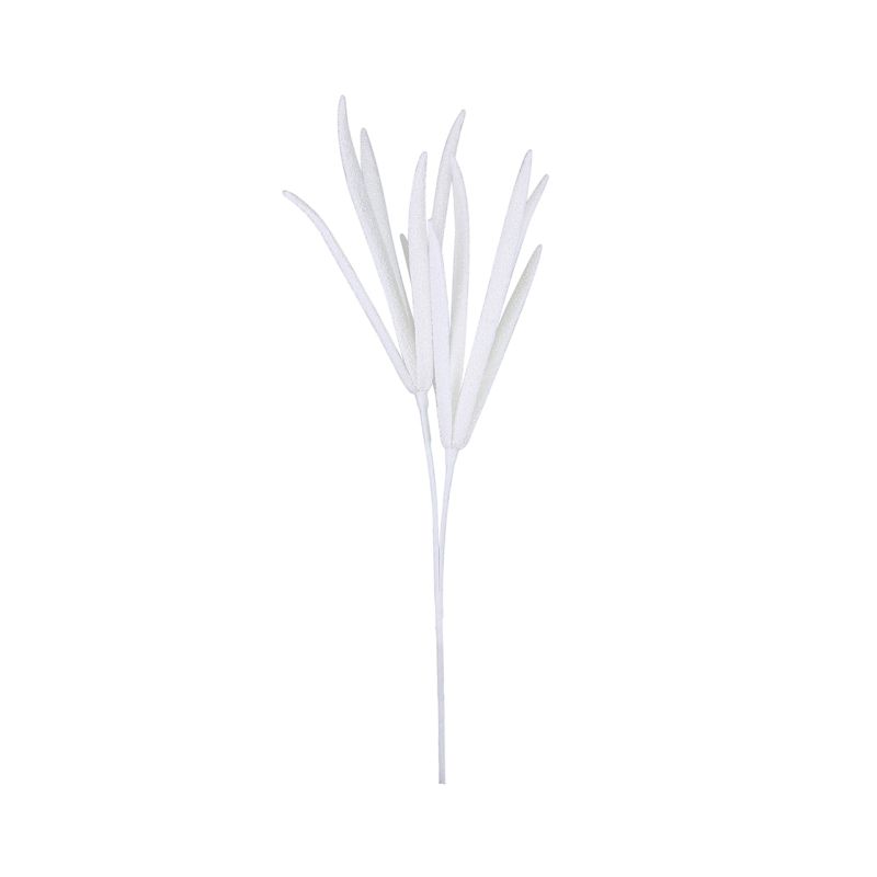 Glittery White Foam Spiky Flower 90cm