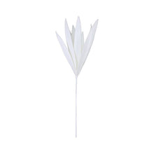 Load image into Gallery viewer, Glittery White Foam Gladiolus Leaves 110cm

