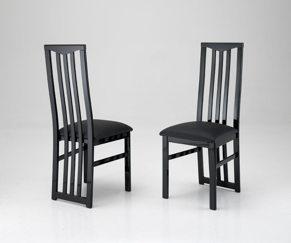 Roma Black Gloss Dining Chair