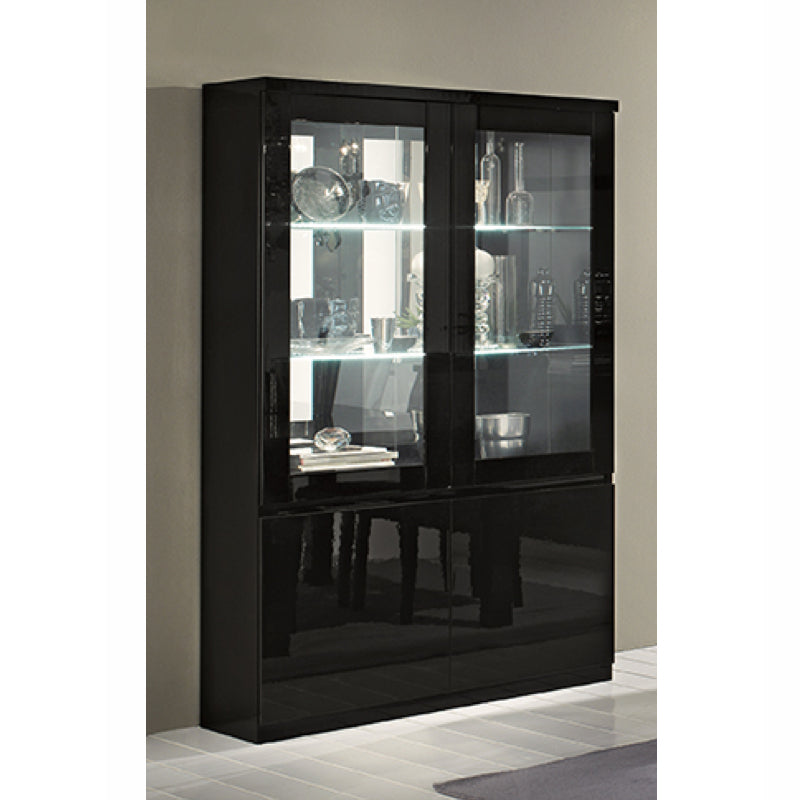 Roma Black Gloss Display Cabinet