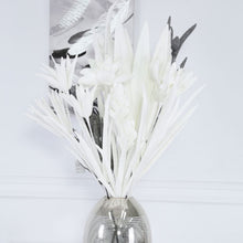 Load image into Gallery viewer, Glittery White Foam Spiky Flower 90cm

